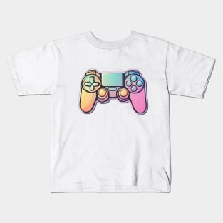 Vibrant Neon Game Controller Design No. 544 Kids T-Shirt